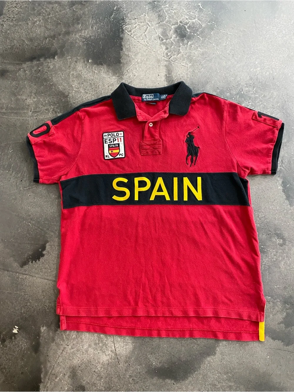 Polo By Ralph Lauren Spain Polo Shirt Big Pony Sz XL (Like Sz L) Men’s Agos A-1)